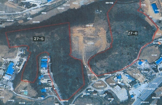 양평읍 양근리 공설공동묘지 정비사업 대상지 일대 현황