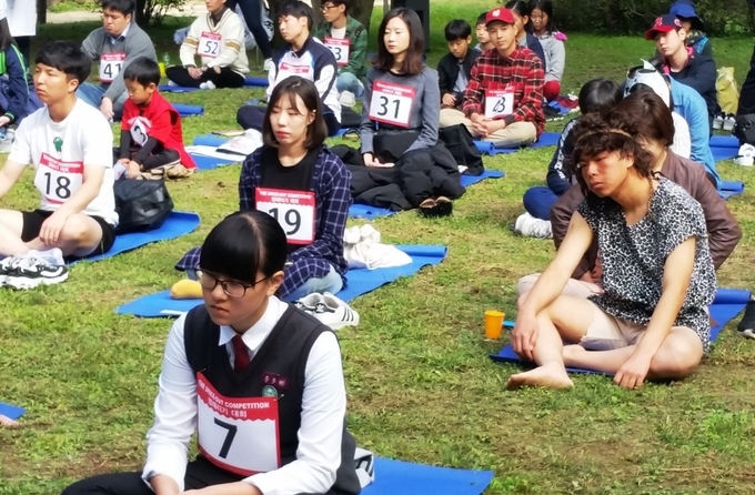 처음으로 함께 열린 멍때리기 대회